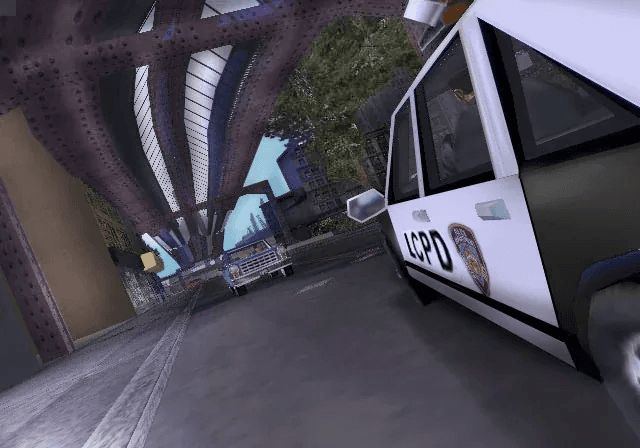 Liberty City street scene from Grand Theft Auto III
