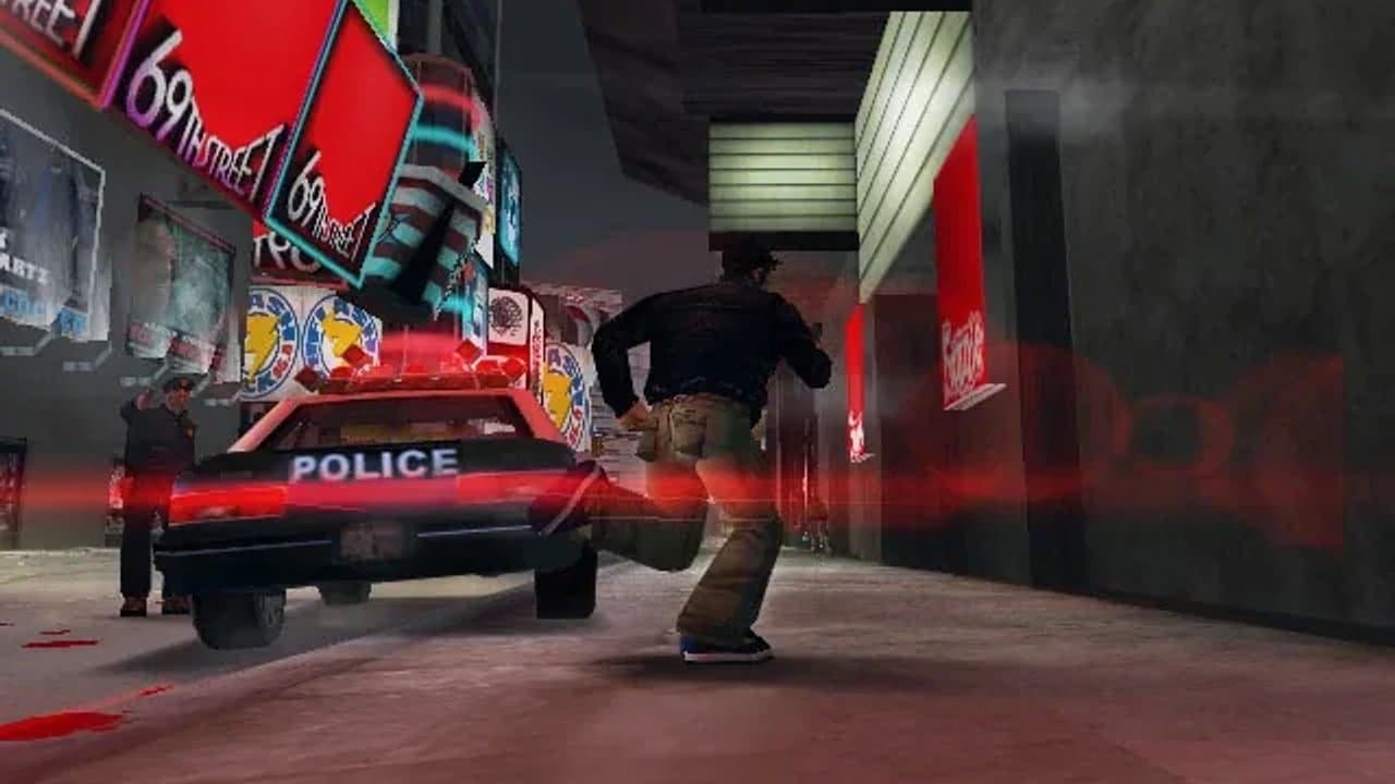 Red Light District at night in Grand Theft Auto III