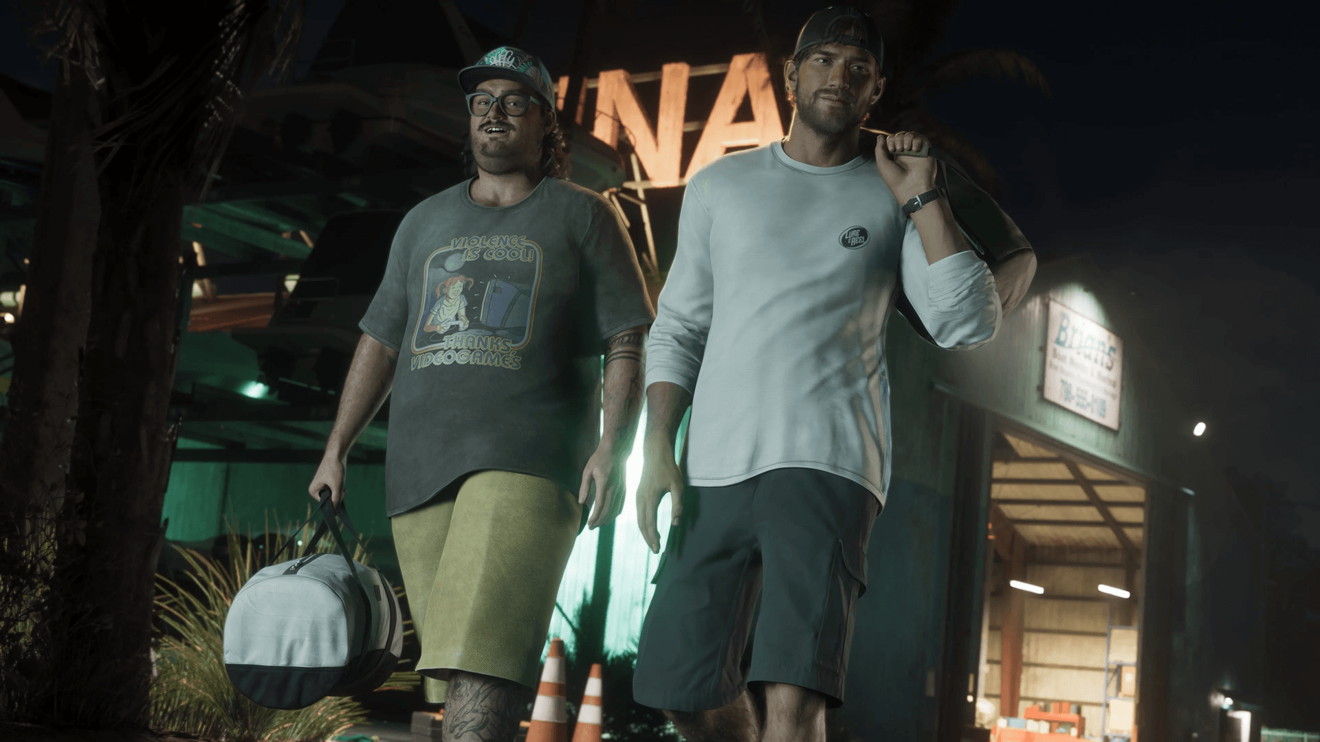 Vice City beach and coastline in GTA 6 with palm trees and the ocean