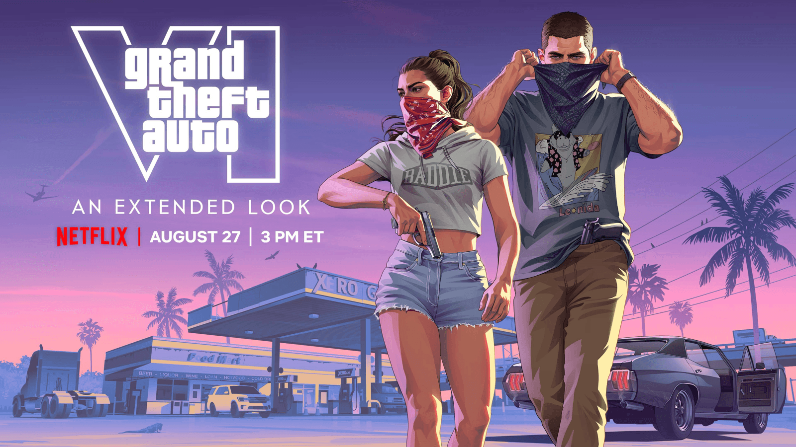 Official Grand Theft Auto VI: An Extended Look announcement artwork