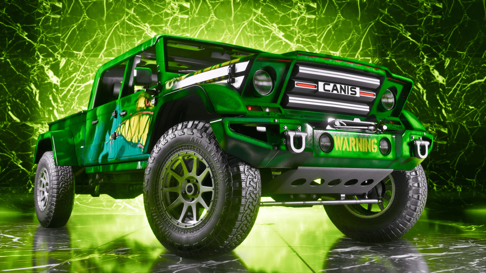 A custom GTA 6 off-road vehicle in a showroom, illustrating the platform battle over GTA 6 preorders between PS5 and Xbox