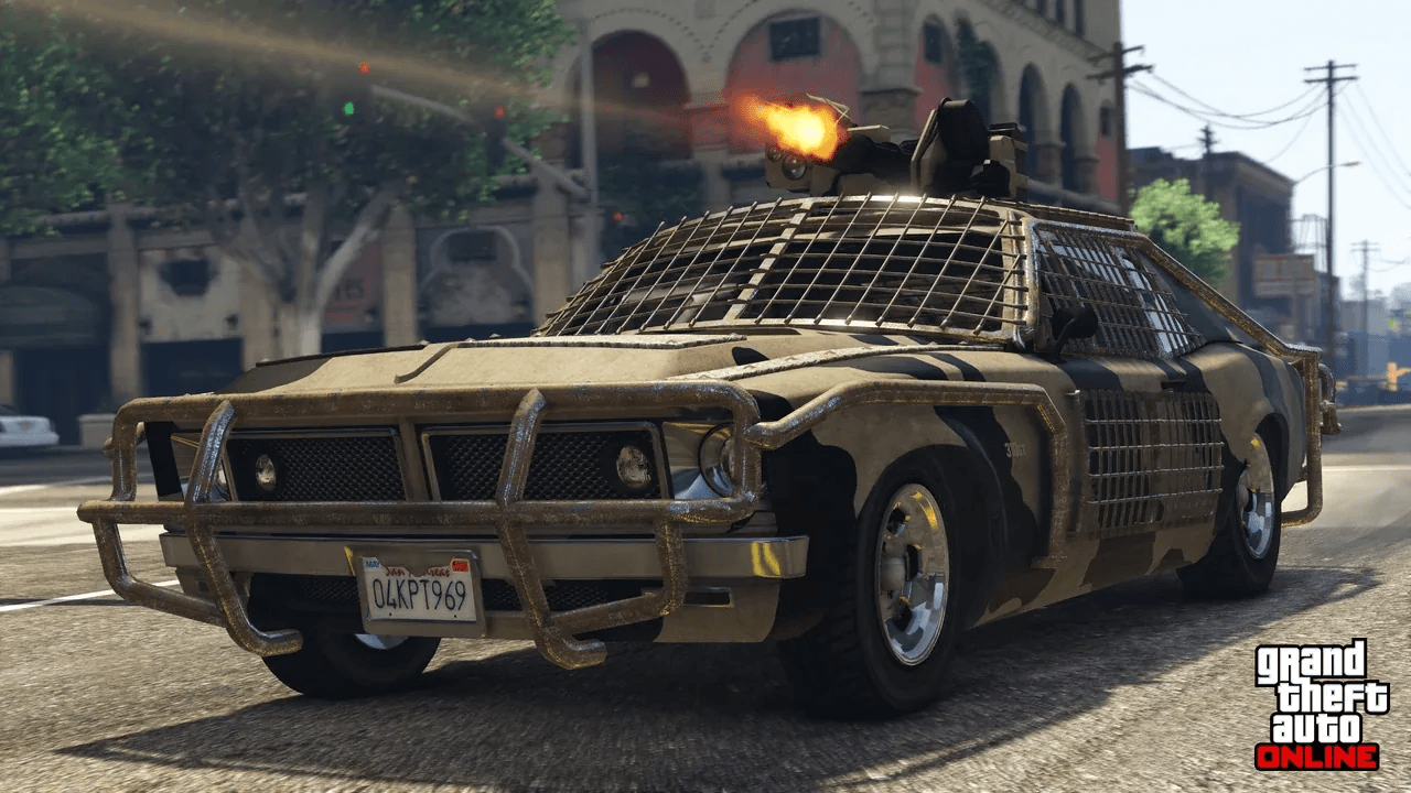 GTA Online crew storming the missile base in Doomsday Heist Act 3
