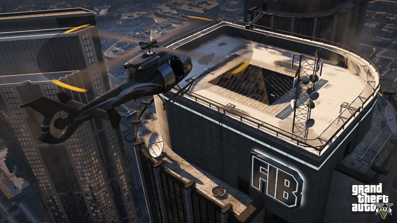 Split image contrasting classic 3D-era GTA cities with the modern HD-era Los Santos skyline
