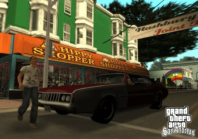 GTA San Andreas RC Baron radio-controlled plane flying over San Fierro in Zero's Supply Lines mission
