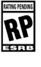 The ESRB Rating Pending badge, a black and white box reading RATING PENDING over a large RP and the ESRB wordmark