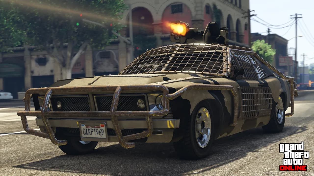 GTA Online crew storming the missile base in Doomsday Heist Act 3