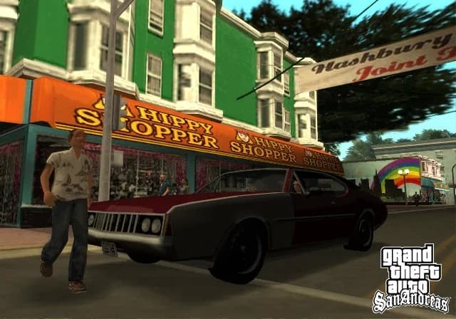 GTA San Andreas RC Baron radio-controlled plane flying over San Fierro in Zero's Supply Lines mission