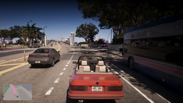 Grand Theft Auto VI gameplay from Rockstar Games' An Extended Look video, frame 129 of 389