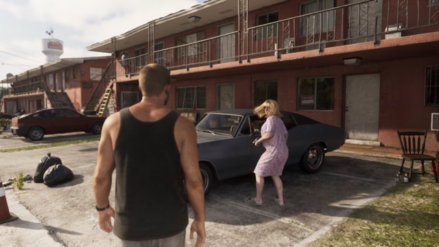 Grand Theft Auto VI gameplay from Rockstar Games' An Extended Look video, frame 135 of 389