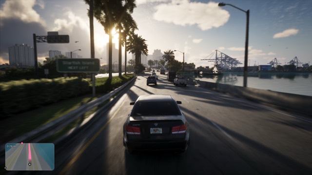 Grand Theft Auto VI gameplay from Rockstar Games' An Extended Look video, frame 185 of 389