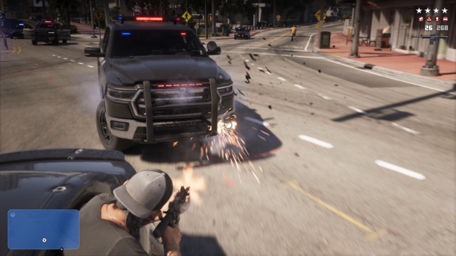 Grand Theft Auto VI gameplay from Rockstar Games' An Extended Look video, frame 208 of 389