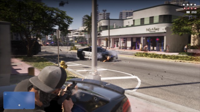 Grand Theft Auto VI gameplay from Rockstar Games' An Extended Look video, frame 209 of 389