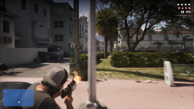 Grand Theft Auto VI gameplay from Rockstar Games' An Extended Look video, frame 213 of 389