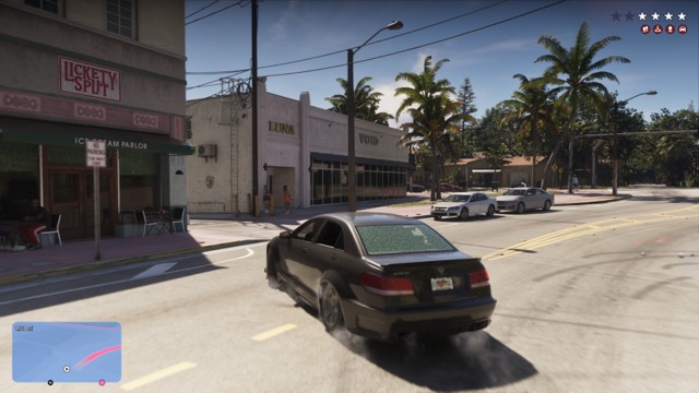 Grand Theft Auto VI gameplay from Rockstar Games' An Extended Look video, frame 227 of 389