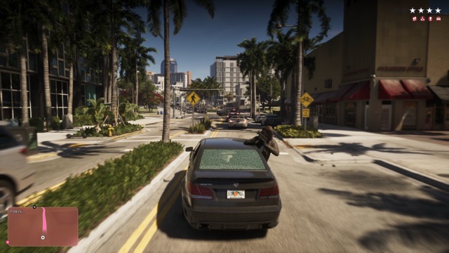 Grand Theft Auto VI gameplay from Rockstar Games' An Extended Look video, frame 230 of 389