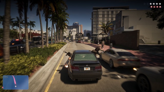 Grand Theft Auto VI gameplay from Rockstar Games' An Extended Look video, frame 231 of 389
