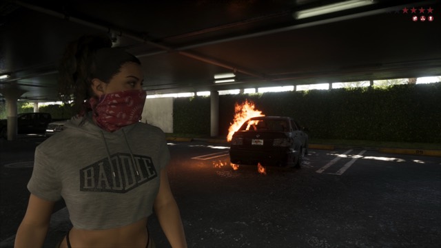 Grand Theft Auto VI gameplay from Rockstar Games' An Extended Look video, frame 238 of 389