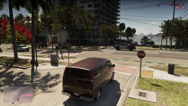 Grand Theft Auto VI gameplay from Rockstar Games' An Extended Look video, frame 241 of 389