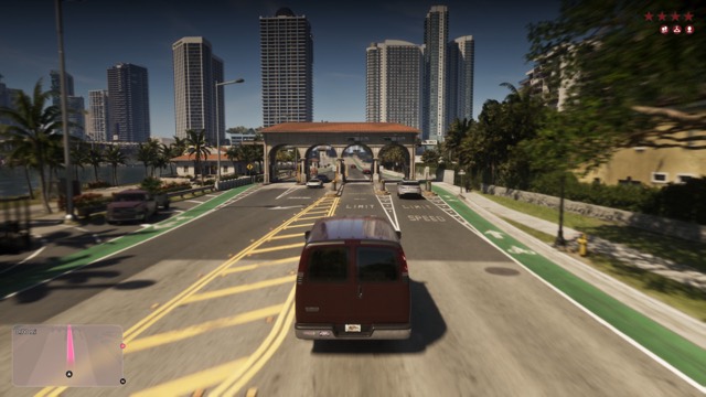 Grand Theft Auto VI gameplay from Rockstar Games' An Extended Look video, frame 243 of 389