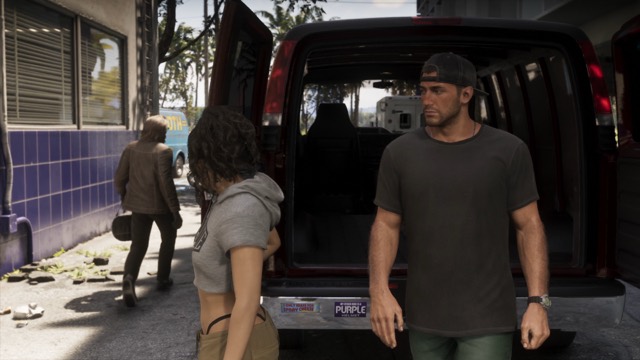 Grand Theft Auto VI gameplay from Rockstar Games' An Extended Look video, frame 248 of 389