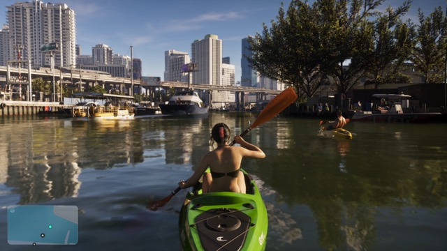 Grand Theft Auto VI gameplay from Rockstar Games' An Extended Look video, frame 258 of 389