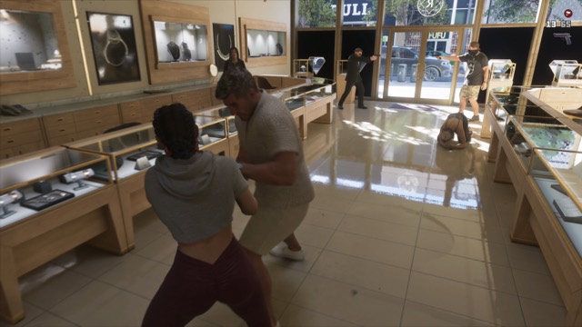 Grand Theft Auto VI gameplay from Rockstar Games' An Extended Look video, frame 266 of 389