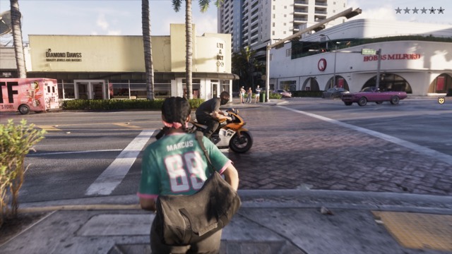 Grand Theft Auto VI gameplay from Rockstar Games' An Extended Look video, frame 267 of 389